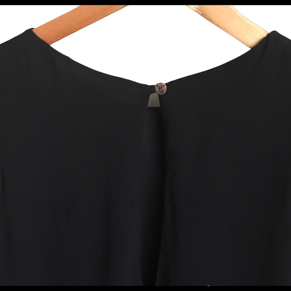 SHOW ME YOUR MUMU BLACK CHIFFON MINI TUNIC DRESS size S - Picture 4 of 6